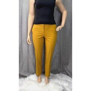 Black Label by Evan Picone Women's Dress Slacks Size 12 Gold Yellow